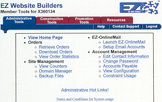 Administrative Tools Tab